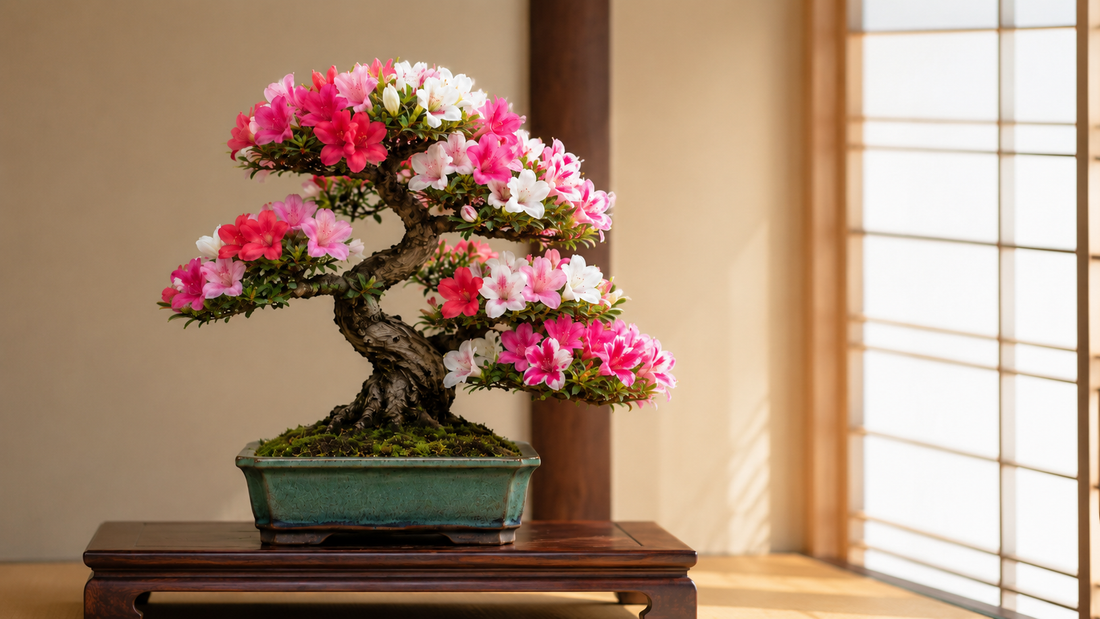 サツキ盆栽｜満開の花が映える初夏の主役